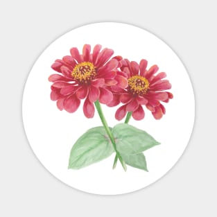 Zinnia Flower Magnet